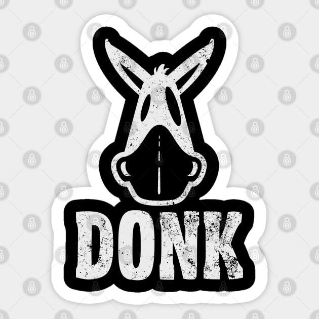 Donk Poker Donkey Funny Saying Poker Sticker TeePublic